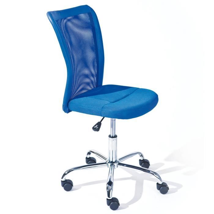 Chaise de bureau Eva de la marque Interlink - Revêtement en polyester / Hauteur totale: 88 - 98 cm (réglabe)