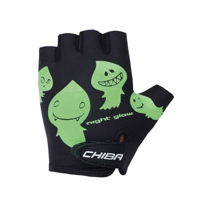Chiba Cool Gants pour Enfants pour vélo Gants de cyclisme VTT Noir