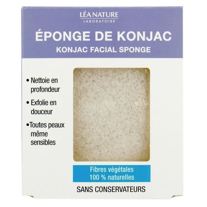 EAU THERMALE JONZAC Eponge de Konjac - Sans conservateurs - 50 g