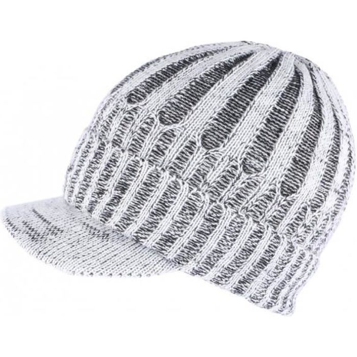 Bonnet Casquette gris double polaire Nafyx Nyls Création - Taille unique - Gris