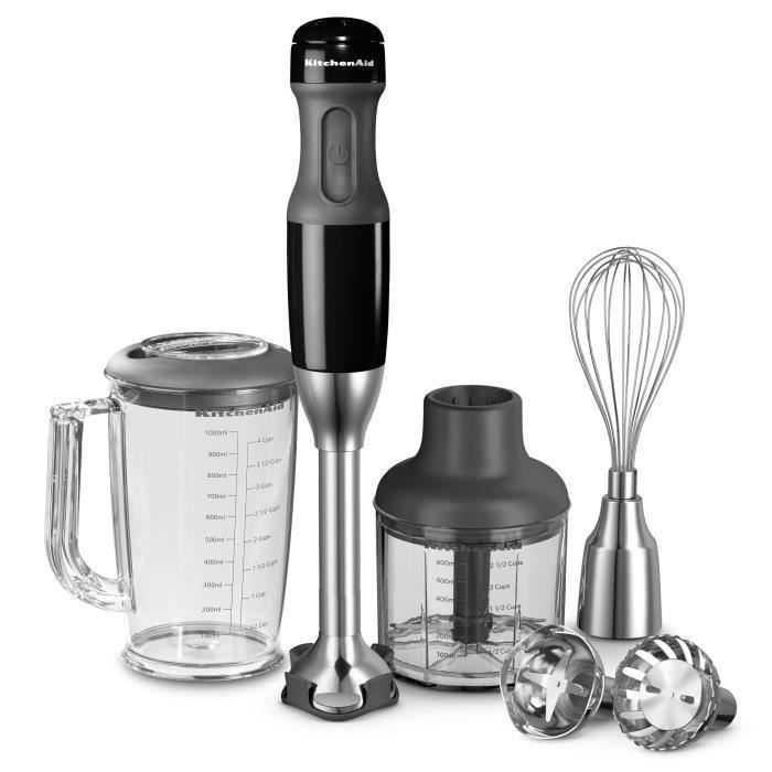 KITCHENAID 5KHB2571EOB Mixeur plongeant avec hachoir - Noir
