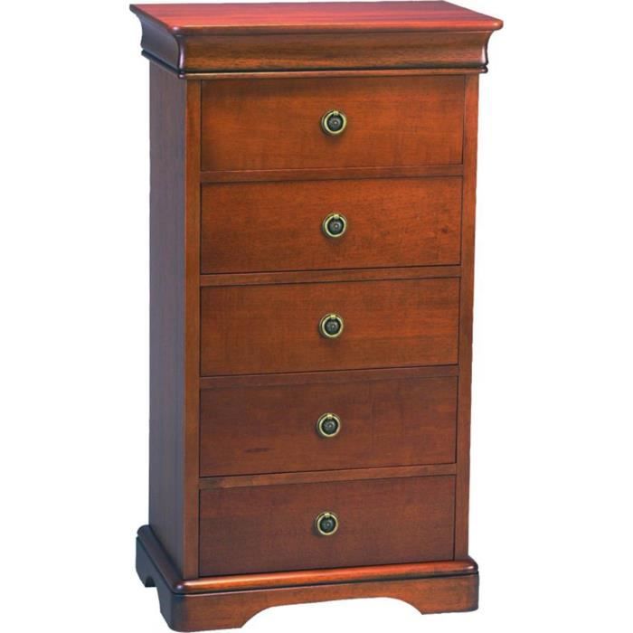 Chiffonnier style Louis Philippe avec 5 tiroirs...