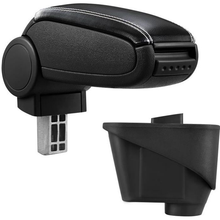 pro.tec accoudoir central spécifique pour Citroën DS3 concernant les années modèles à partir de 2010 - avec rembourrage - noir PU...