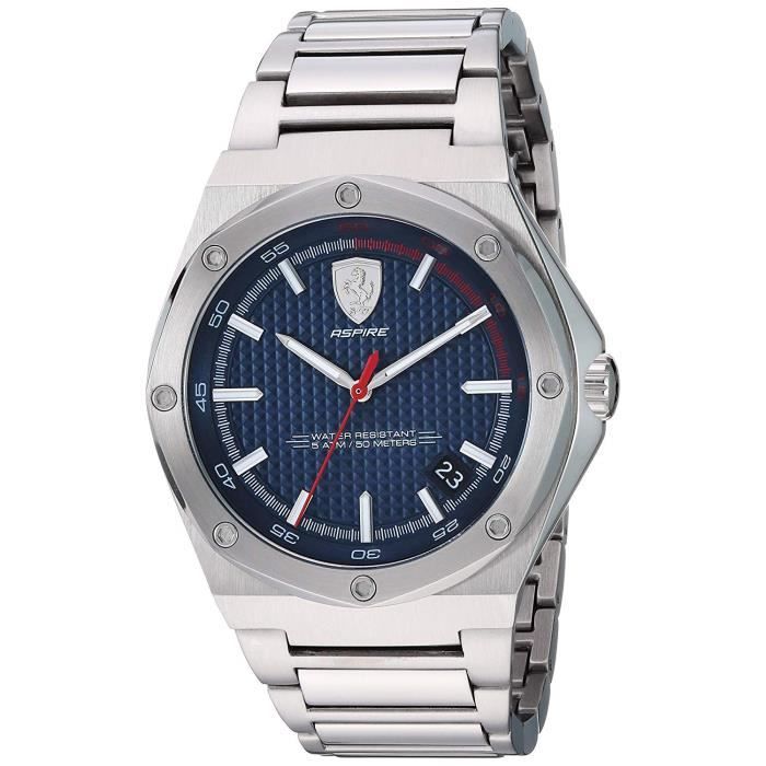 Scuderia Ferrari Hommes Analogique Quartz Montres bracelet avec bracelet en Acier Inoxydable - 830530 3660