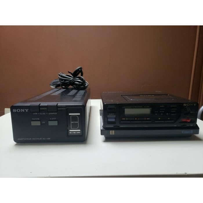 MAGNETOSCOPE SONY EV-C8E HI8 VIDEO 8 8mm LECTEUR ENREGITREUR K7 CASSETTE VCR