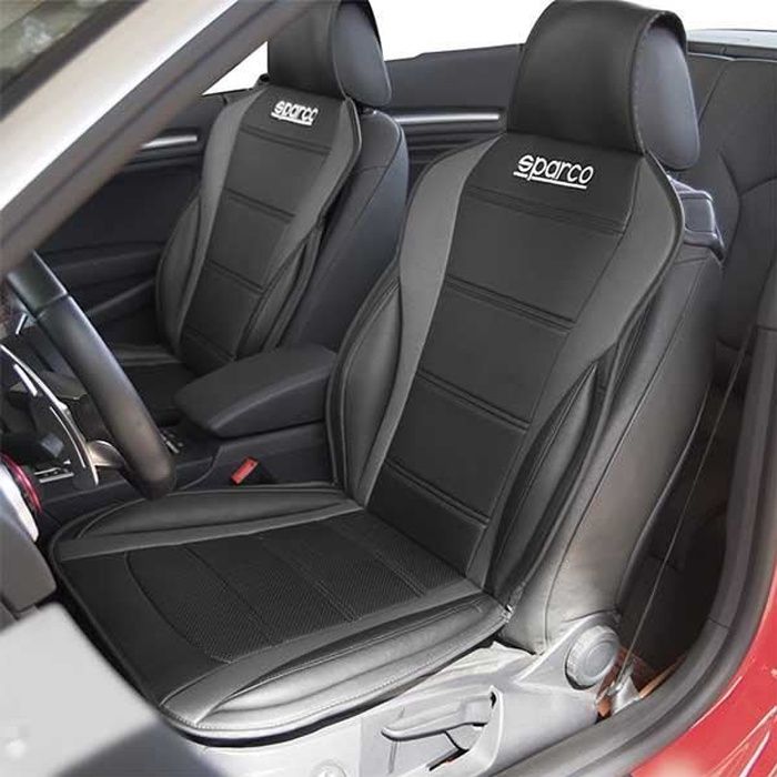 Housse de siège de voiture SPARCO noir/gris - Prix par pièce