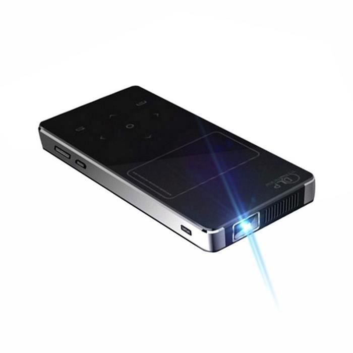 Mini Projecteur Android 5.1 Miracast Bluetooth Vidéoprojecteur DLP HDMI Noir +SD 4Go YONIS