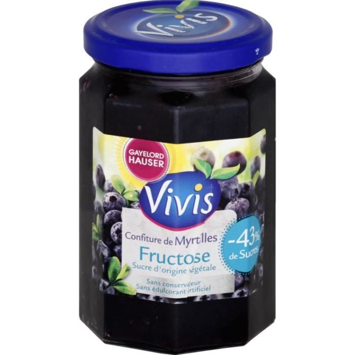 Confiture myrtille fructose - 320g