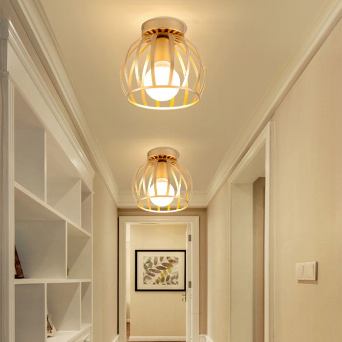 Lichtendirect - Plafonnier Zwart - Plafonnier Industriel en Métal - Lampe de Salon