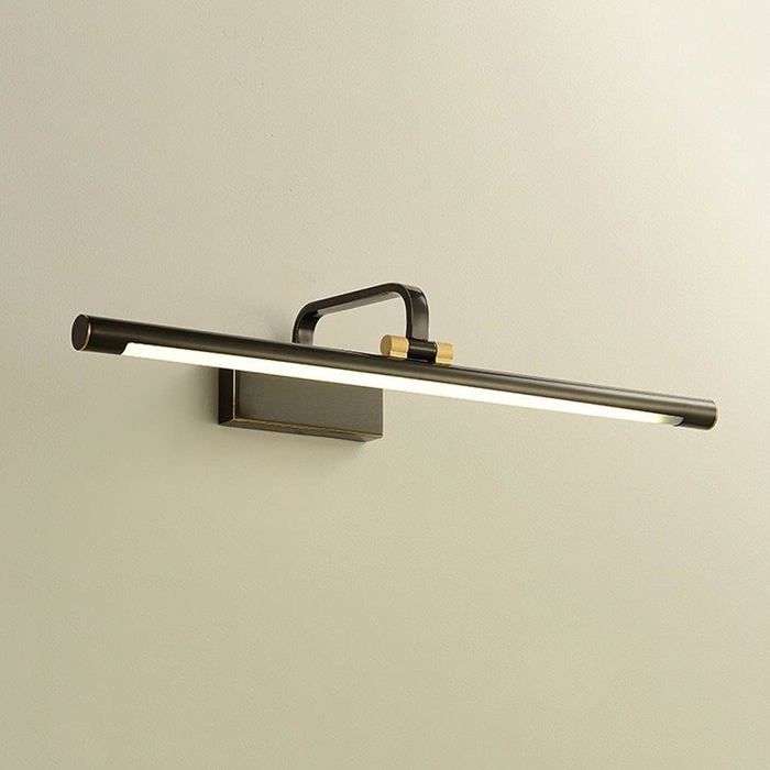 Lampe De Salle De Bain LED - Applique Murale Acier Inoxydable 40x20 Cm - Éclairage Miroir Sans Fil
