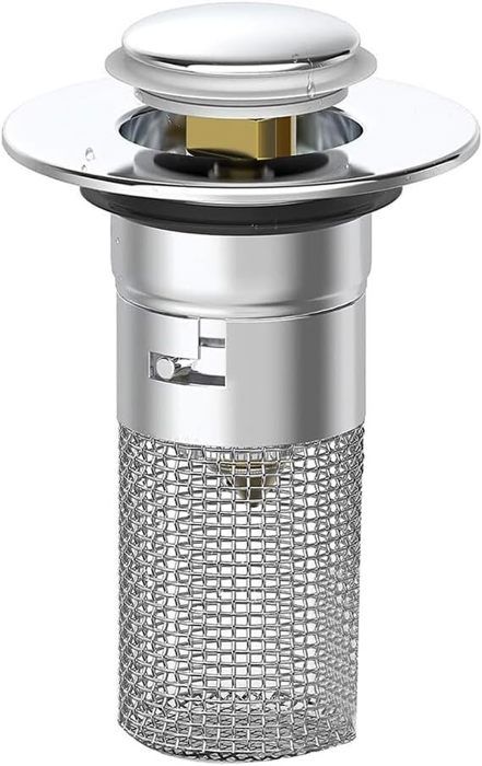 Bonde De Lavabo ⌀ 40mm Hauteur Réglable Pour Salle De Bain, Bouchon D Universel En Alliage Daluminium Noir 87746879