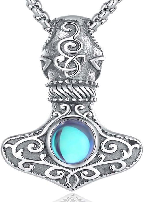Collier Viking Pour Homme, Pendentif Arbre De Vie Yggdrasil En Argent