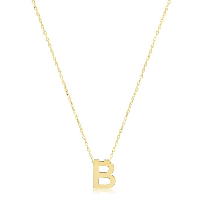 Pendentif et chaîne EDS JEWELS Femme Or 375/1000 Lettre / Initiale - B -  42cm 47270