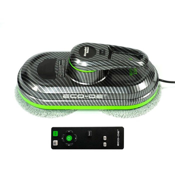 Robot lave-vitres - ECO-IKYS - Absolut Carbon Winclean - AI - 3 modes de nettoyage - Sécurité anti-chute