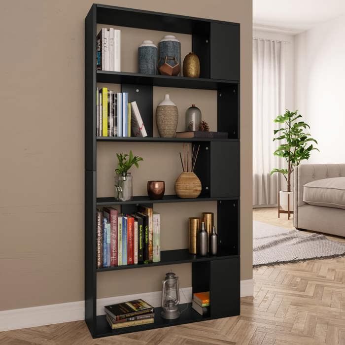 vidaXL Bibliothèque/Séparateur de Pièce Meuble de Rangement Étagère à Livres Salon Salle de Séjour Chambre Intérieur 800100