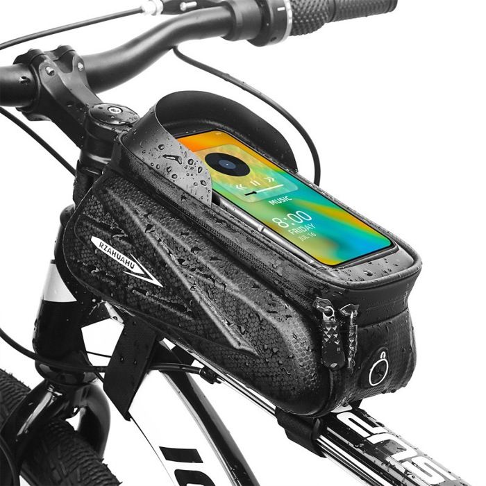 Sacoche Étanche Pour Téléphone Vélo – Support Guidon, Écran Tactile, Réglable, TPU 0,4 Mm, Jusqu'à 6,5 Pouces – Pour Tous Vélos