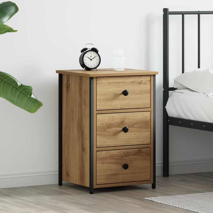 vidaXL Cabinet de chevet Marron 40 x 36 x 60 cm Bois Recyclé Solide 871259
