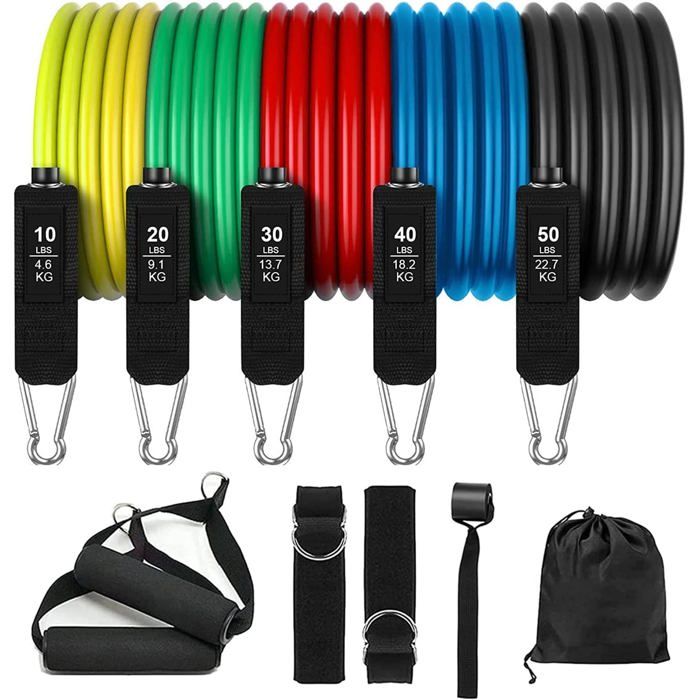 Vexloria Bandes de Résistance - Lot de 5, Boucles d'exercice avec 5