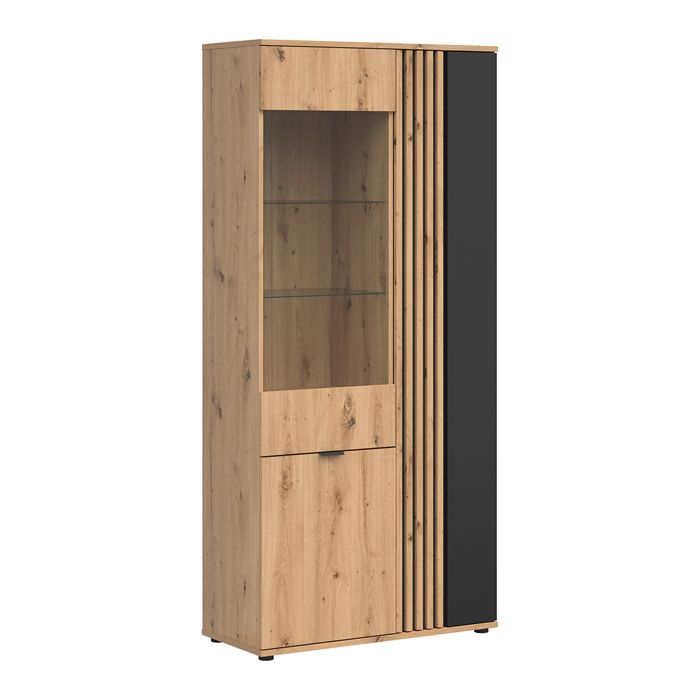Vaisselier 3 portes Petits-meubles - Ezra - 90 x 40 x 195cm - Bois Vaisselier 3 portes Petits-meubles - Ezra - 90 x 40 x 195cm - Bois