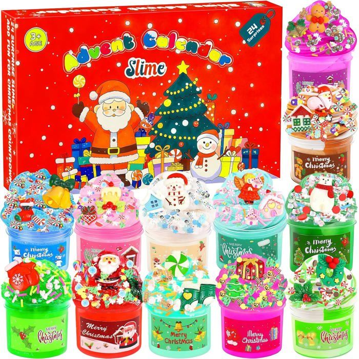 CRAZE Magic Dough Calendrier de l'Avent de Jouet 2024 Calendrier de l'Avent enfant Pate a modeler pour Enfant 3 ans et Cadeaux Noël Anti Stress Jeux garcon et fille