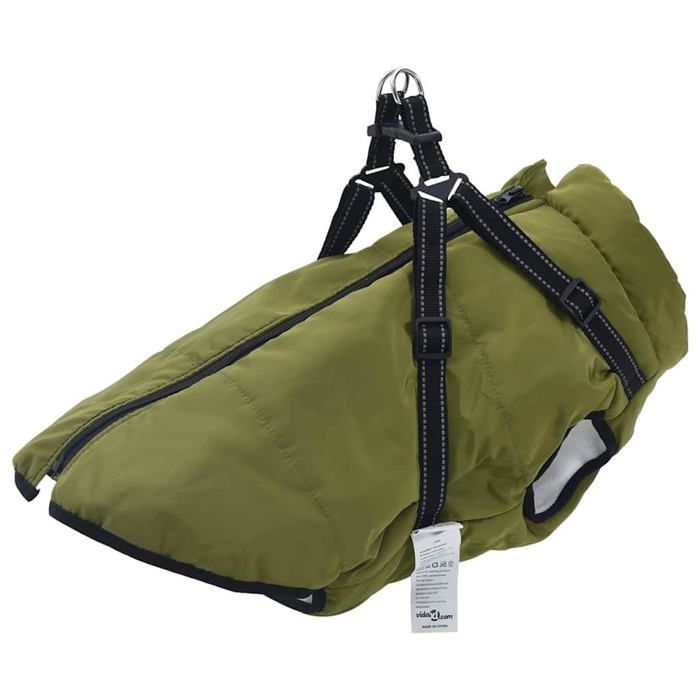 Manteau pour chien avec harnais - vidaXL - 6XL - Noir - Polaire et polyester - Réglable - Imperméable - Coupe-vent Manteau pour chien avec harnais - vidaXL - 6XL - Noir - Polaire et polyester - Réglable - Imperméable - Coupe-vent