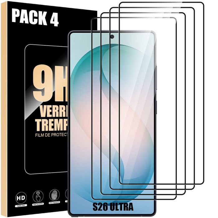 Verre Trempé Intégral - BOOLING - pour Samsung Galaxy S26 Ultra - 4 Protection décran Anti-Rayures