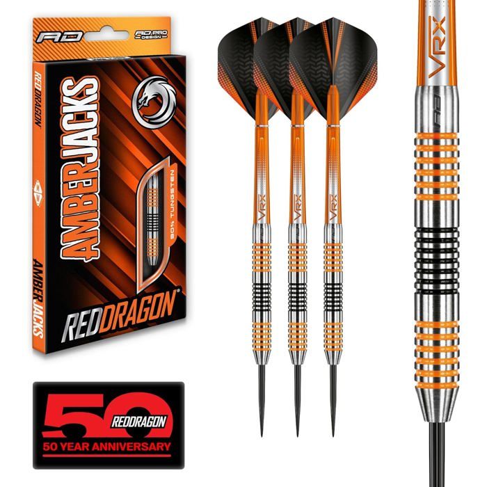 RED DRAGON Milano – Fléchettes 23g Tungstène 90% Noir Sportif – Tiges NitroTech Et Ailettes Hardcore