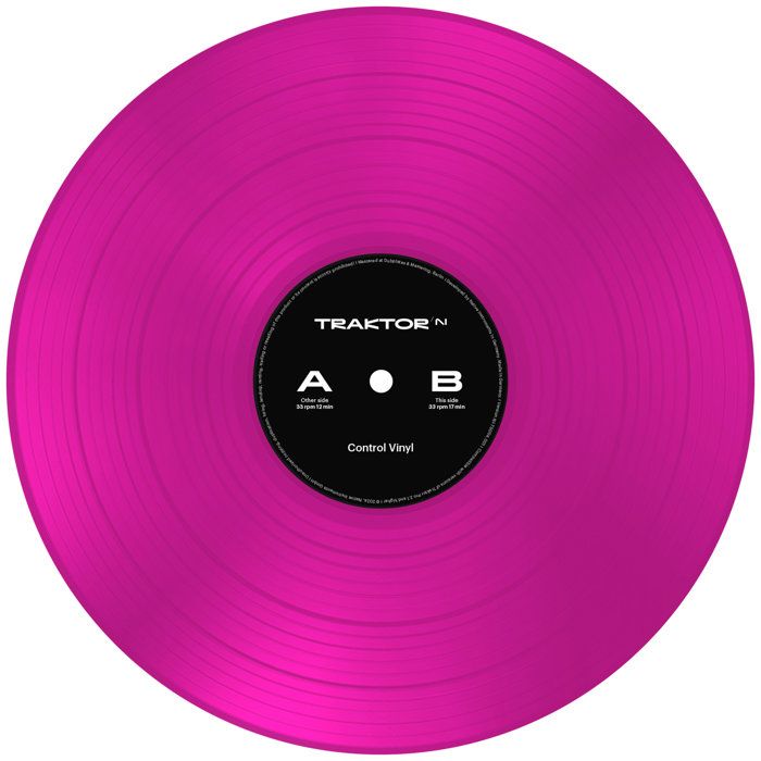 Native Instruments Traktor Control Vinyl Neon Pink Transparent ...