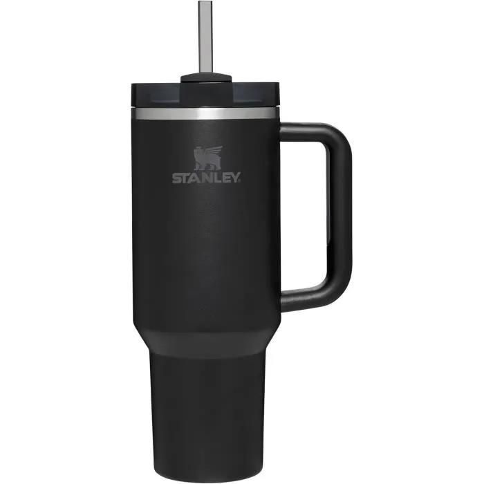 Mug Isotherme - STANLEY - Quencher H2.0 FlowState - 1.2L - Acier Inoxydable Recyclé - Noir Tonal