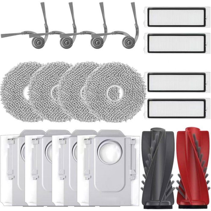 Kit daccessoires pour aspirateur - DEMA - Compatible Roborock Qrevo S5V Curv Curv S5X Edge Edge S5A