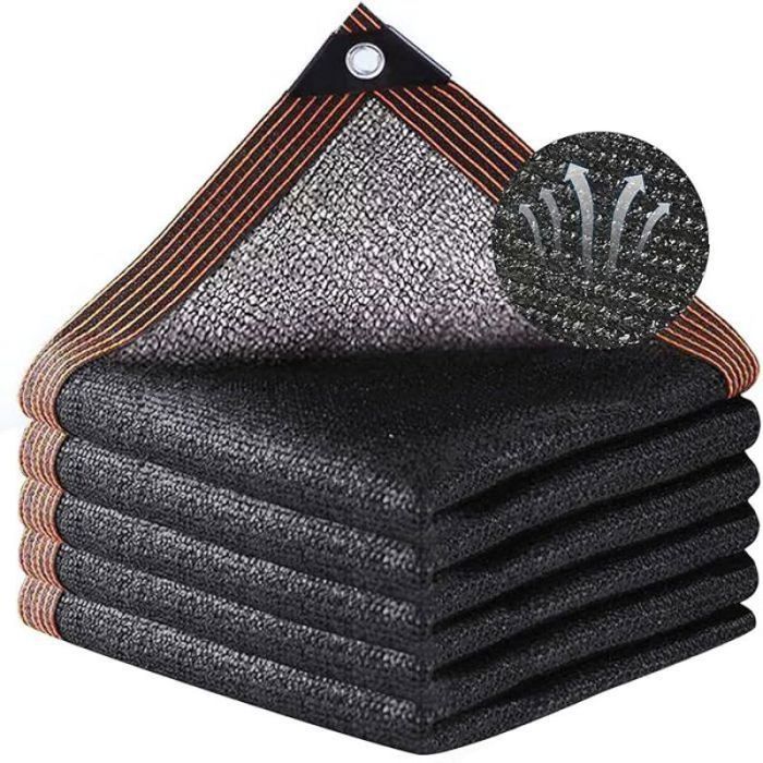 Voile dombrage - 4x4m - Protection UV 95% - Brise Vue Intimité - Jardin Extérieur