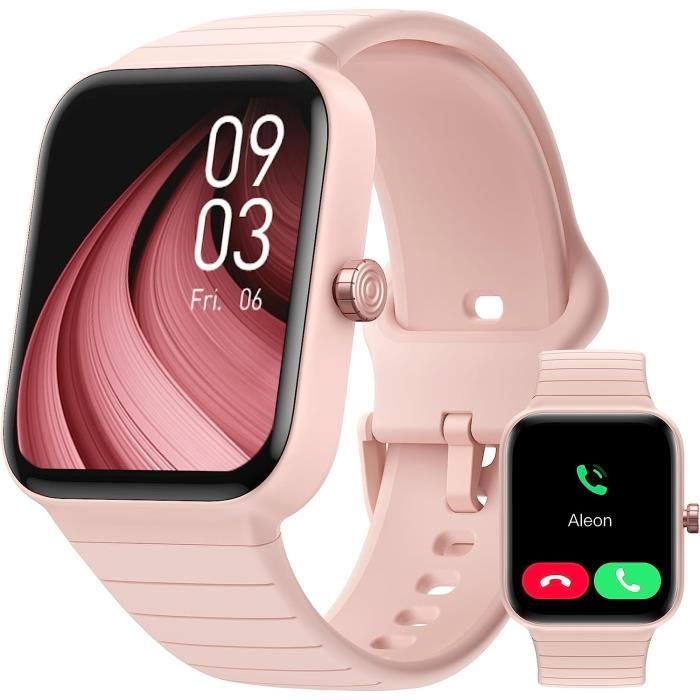 Parsonver Montre Connectée Femme avec Appels Bluetooth Moniteur de Fréquence Cardiaque Sommeil Montre Étanche pour Android iOS Parsonver Montre Connectée Femme avec Appels Bluetooth Moniteur de Fréquence Cardiaque Sommeil Montre Étanche pour Android iOS