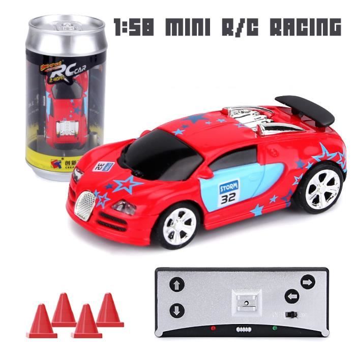 Voiture t?�l?�command?�e rouge-Mini voiture de course t?�l?�command?�e ?� piles pour enfants, jouet 