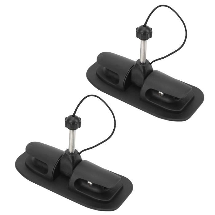 Support De Pagaie En Nylon Avec Clip - Pour Kayak, Canoe, Bateau à Rames - Installation Facile Sans Outils - Dimensions : 38x38mm - Fixation Stable Sur Tube