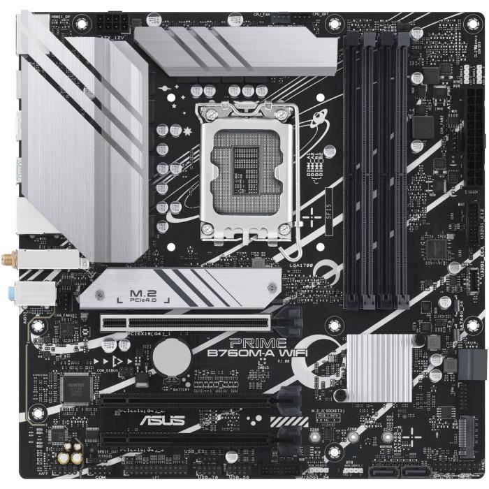 Carte mère - ASUS - PRIME B760M-A WIFI - Intel B760 LGA 1700 micro ATX
