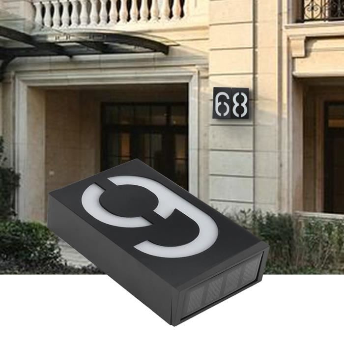 Plaque De Porte Personnalisée Grand Format - Numéro De Maison 1 à 999 - Design Moderne Acrylique/aluminium