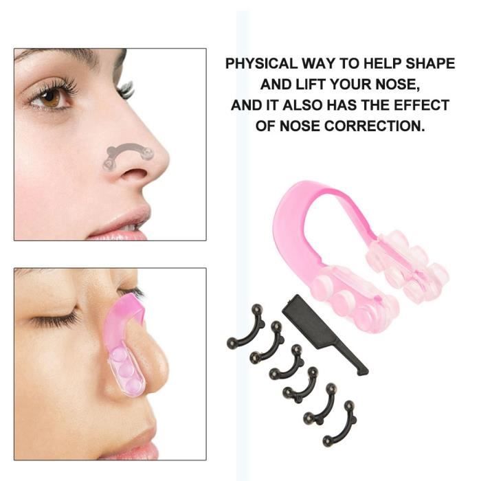Shaper Nez Redresseur Transparent - Clip Nez Vers Le Haut 8x6x3 Pour Redresser Et Affiner Le Nez