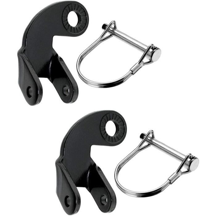 Kit Attelage Pour Remorque Vélo - Barre De Traction Tête D'attelage - Acier Noir