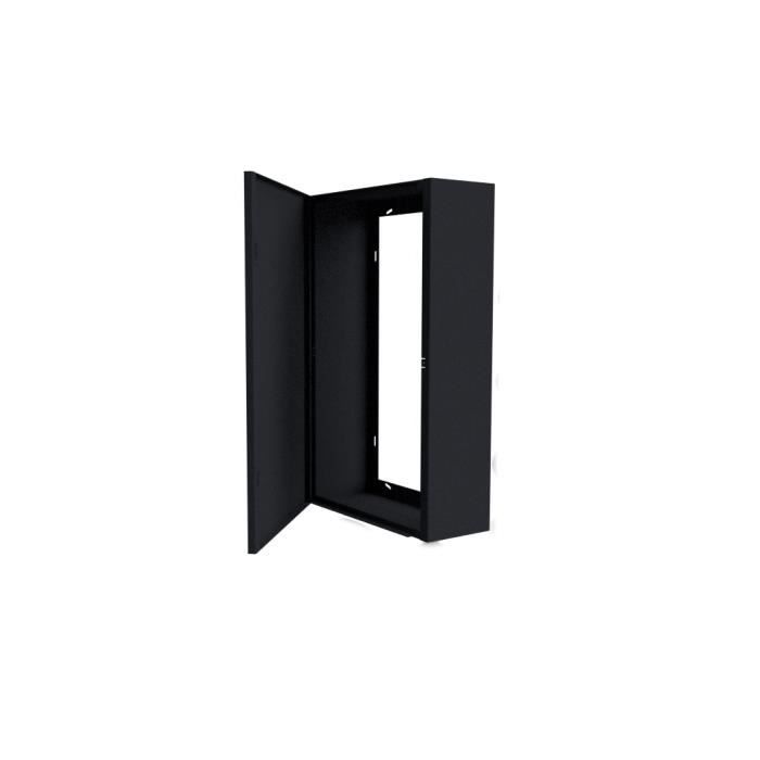Cache Compteur - ATOLE - RCH100NR - Acier noir - 13 modules - H. utile 480 mm