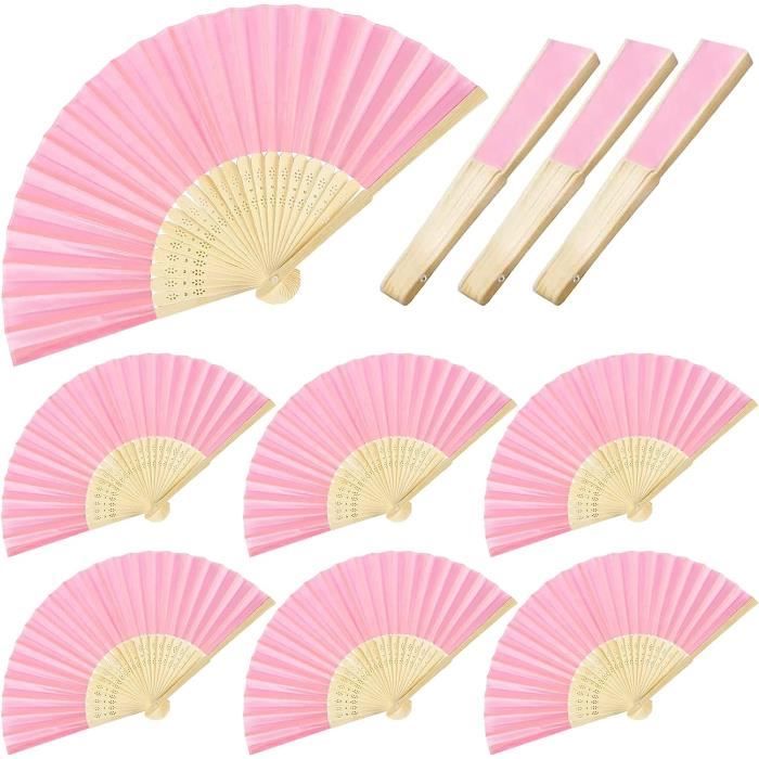 FUGLUS 2 Pièces Eventail Japonais,Eventail Mariage, Pliable