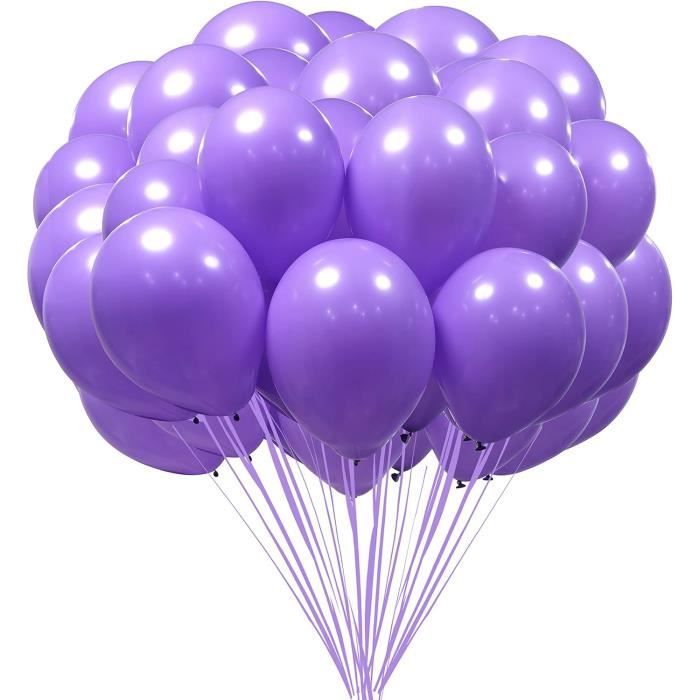 Lot De 50 Ballons Violets, Lilas, Violet Clair, Mat En Latex (40 Cm, 50  Pièces) - Violet Lilas Pastel - Pour Mariage, Anniver[u7597] - Cdiscount  Maison