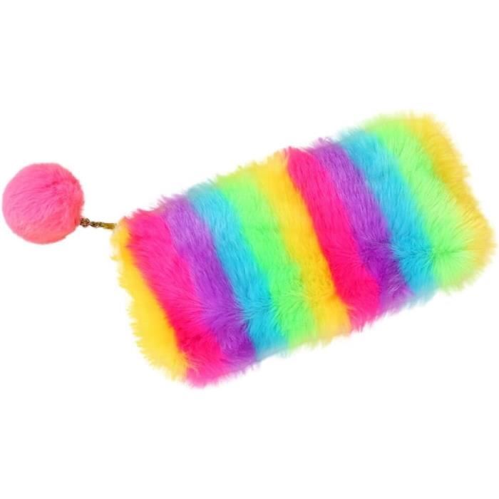 Pull Fille Mini Boden Câble Pompons Arc-en-Ciel 6-7 Ans Neuf Sans Étiquette