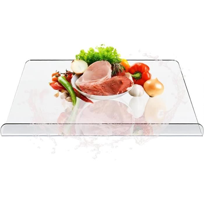Planches à Découper Verre Sécurité - Lot De 2 - 25x15cm - Transparent - Résiste 220°C