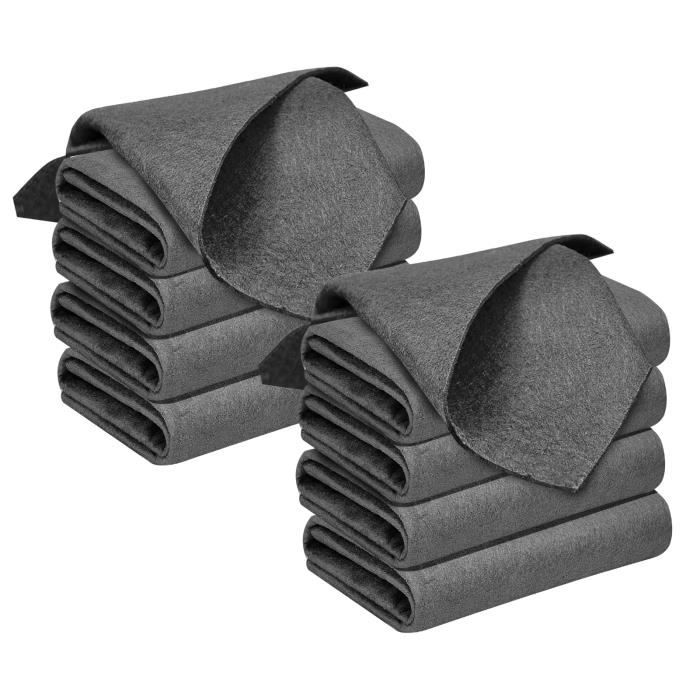 Chiffons Microfibre LUSEE - Lot De 10 | 30x30cm | Pour Vitres, Miroirs, Voiture | Réutilisables Et Super Absorbants
