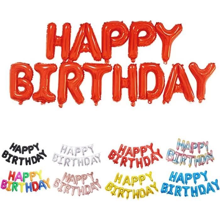 Bannière Joyeux Anniversaire Happy Birthday Bannière Rose Banderole Joyeux Anniversaire Avec 12