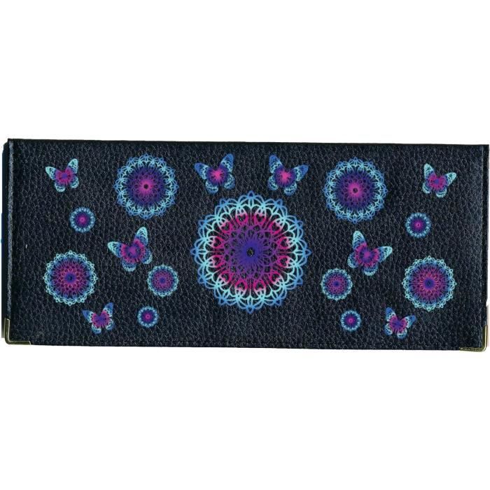 Portefeuille Femme Douglas Rose Simili Cuir - Porte-cartes, Chéquier, Porte-monnaie 3 Plis, Neuf