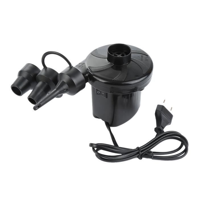 Pompe Electrique 220V Gonfleur avec 3 Buses Pompe matelas gonflable pour Gonflable Camping Voiture