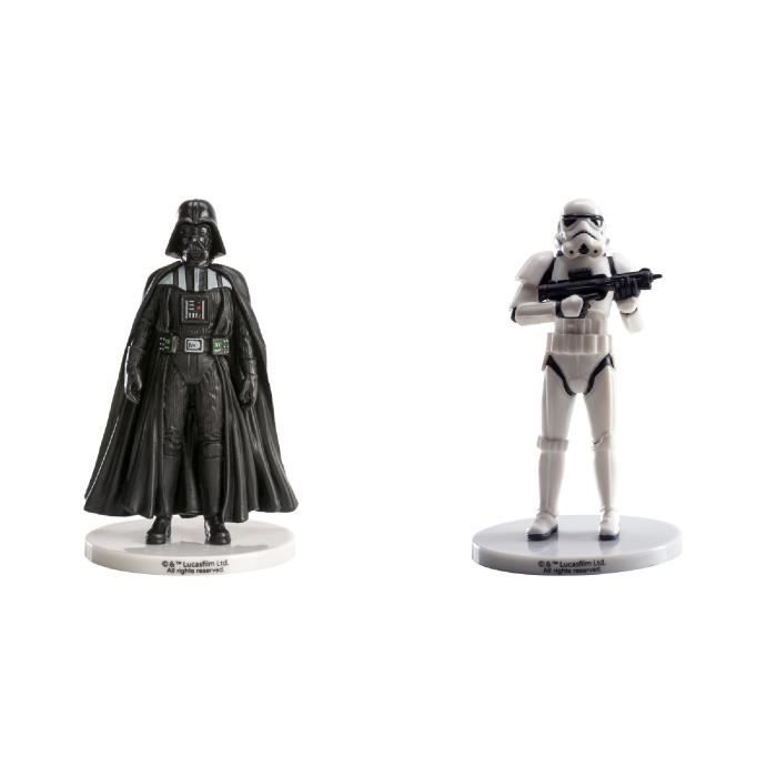 Lot 2 Figurines Star Wars Decor Gateau Anniversaire Cdiscount Maison