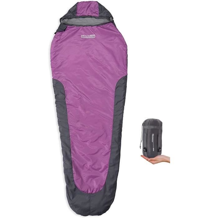 Doublure De Sac De Couchage Highlander – Format Momie 80x215 Cm, Polycoton, Noir Bouteille, Compacte Et Hyper Légère