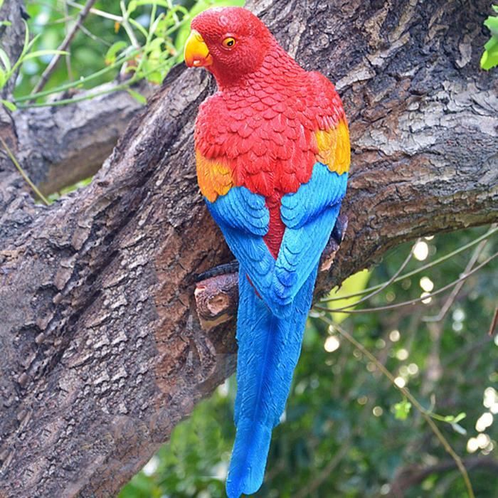 Figurine miniature en forme de pie - Oiseau réaliste - Pour